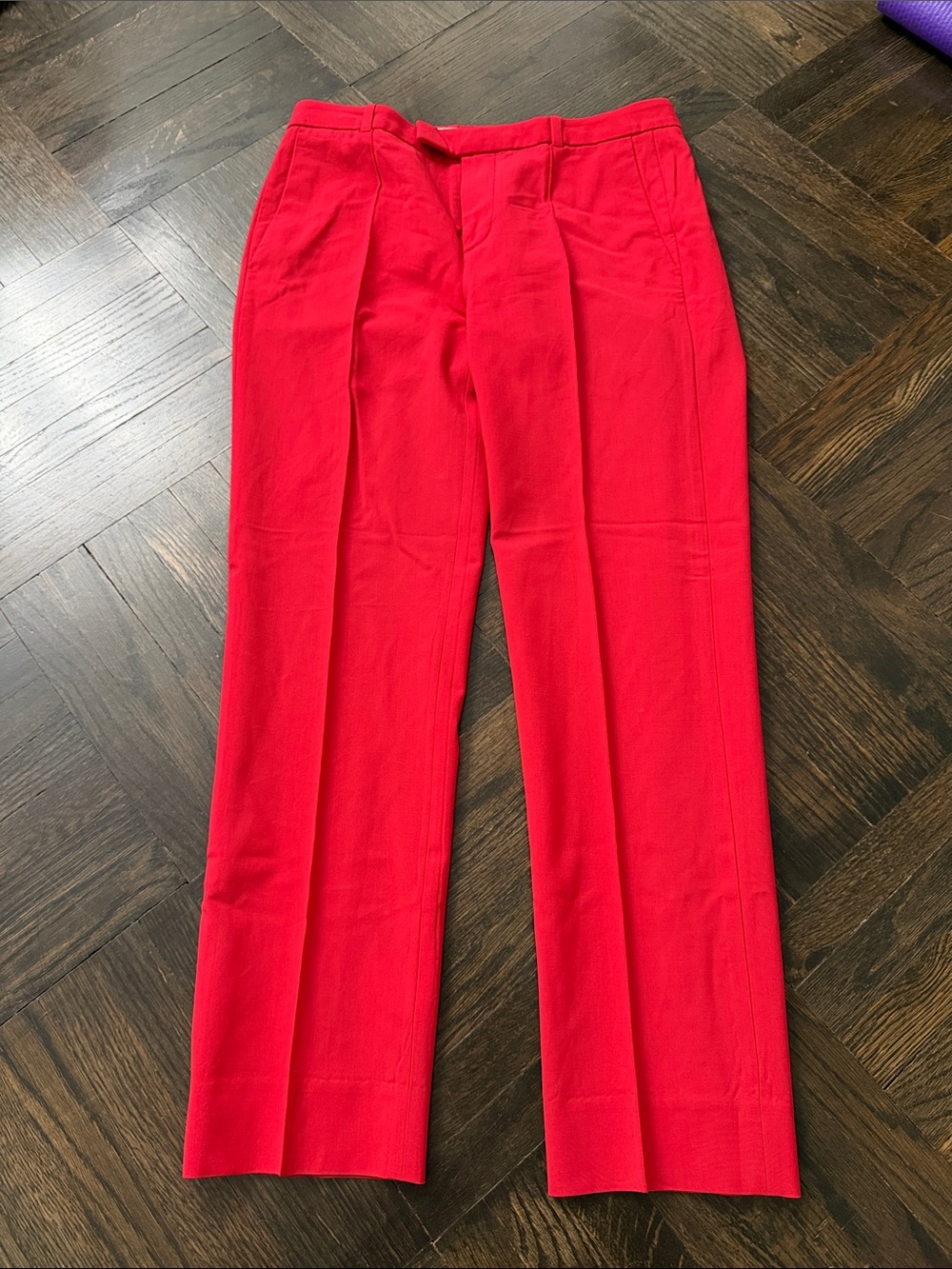 Men's Red Classic Tailored Pants